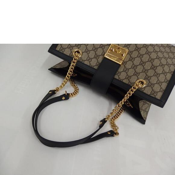 GUCCI GG Supreme Padlock Chain Shoulder Bag - Picture 4 of 5